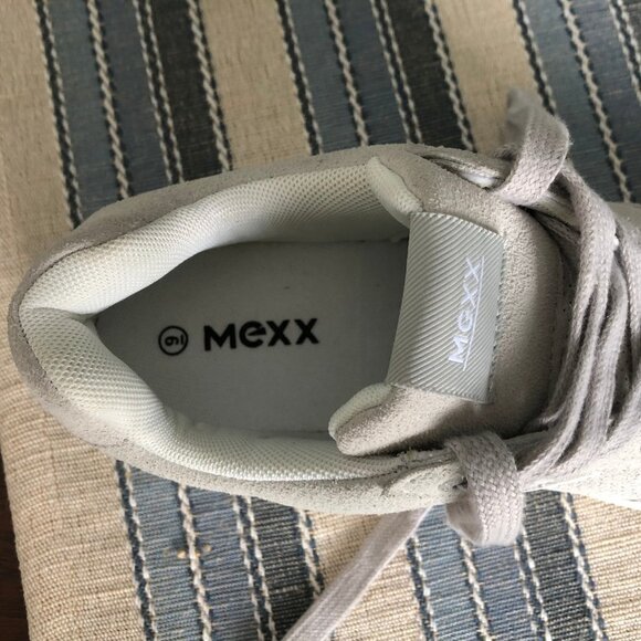 Mexx Hawk Casual Lace Up Sneakers w Imitation Leather Uppers in Grey Sz 9 - Picture 10 of 12